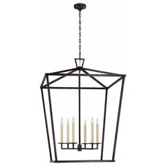 Visual Comfort Darlana Mini Lantern, Aged Iron