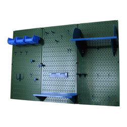 &ldquo;Go Green&rdquo; with Wall Control&rsquo;s Green Metal Pegboard - Garage And Tool Storage