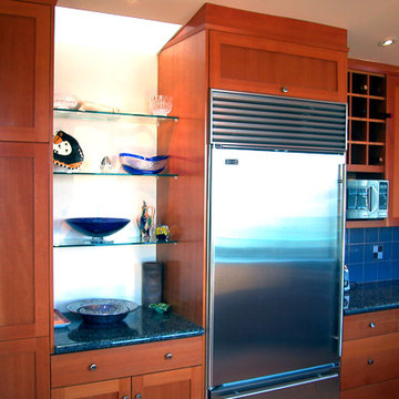 Glass Display Shelves Below Skylight