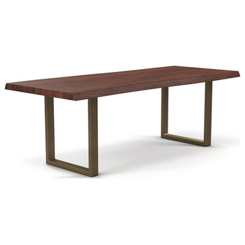 Orleans Dining Table, Americano Brass Base, 116