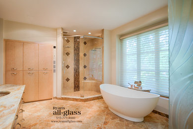 Dublin european style shower enclosure 6 with cast glass water closet