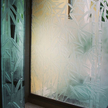 Sandblasted carved Glass... Decos, Doors, Mirors, Curtains, Partitions