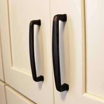 Mud Room with Waypoint Cream Storage Cabinets and Lockers ~ Medina, OH