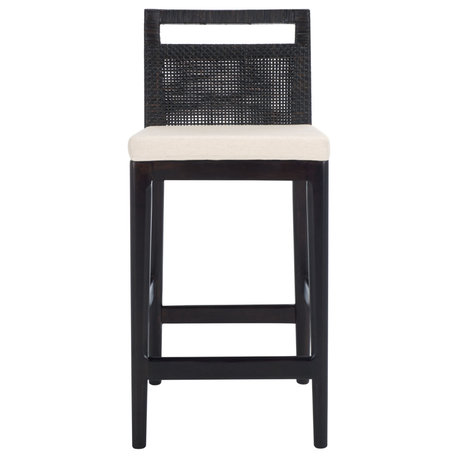 Safavieh Darin Counter Stool, Brown/White