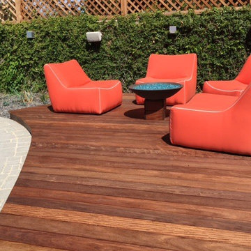 IPE multi level modern backyard
