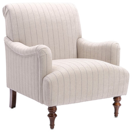 Seville Sea Oat Striped Arm Chair