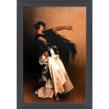 La Pastiche Study for Spanish Dancer, 1879-1882 with Gallery Black, 28" x 40"