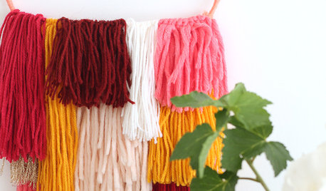 DIY : Un tissage en laine réchauffe les murs de la maison