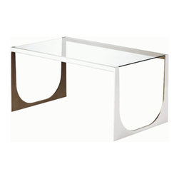 Jax Glass Top Cocktail Table by Lucy Smith - Products