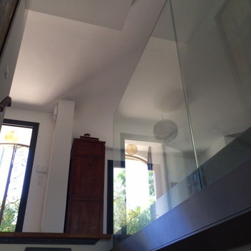 Garde de corps en verre