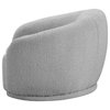 Hyde Boucle Fabric Upholstered Chair, Grey