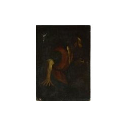 bearded man holding a lamp - Artwork
