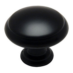 Cosmas - Cosmas 5422FB Flat Black Cabinet Knob, Set of 5 - Cabinet And Drawer Knobs