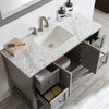 Florence 48" Single Vanity, Gray, With Mirror