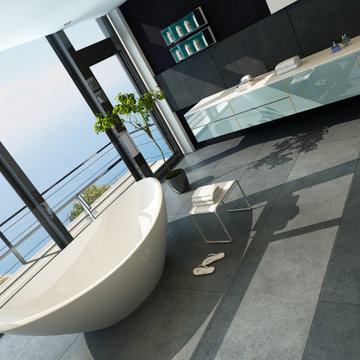 Pacific Coast Highway Master Bathroom Remodel