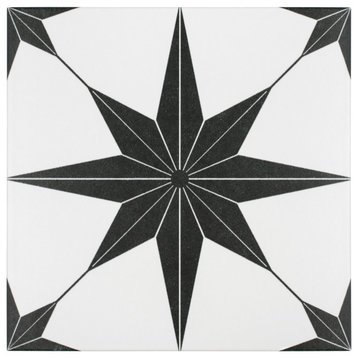 Stella Nero Porcelain Floor and Wall Tile