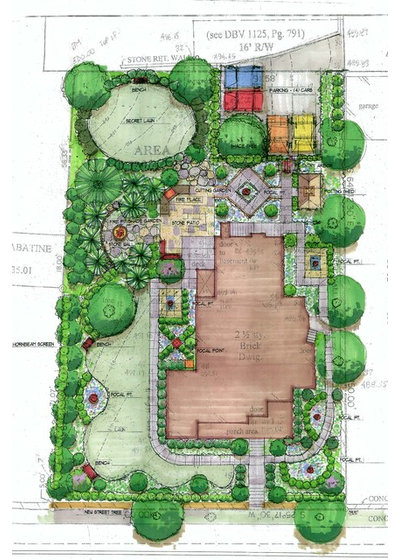 Классический План участка by Richard P. Rauso, ASLA, Landscape Architects