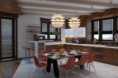 Дизайн-проект кухни-гостиной от «Strekoza Design»