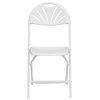Plastic Folding Chair in White