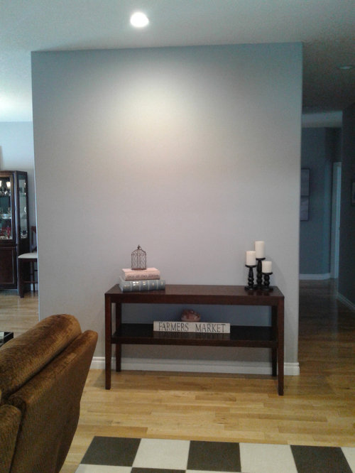 Front enterance facing wall needs work!