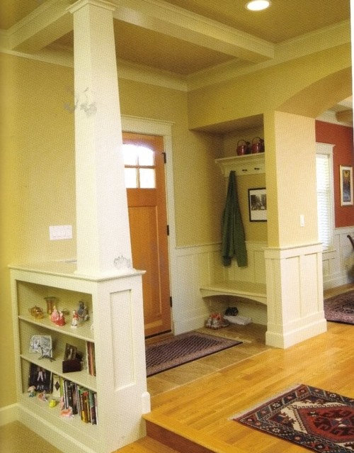 Bench And Hooks Instead Of Foyer Closet