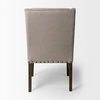 Kensington Beige Fabric w/Dark Brown Solid Wood Frame Dining Chair