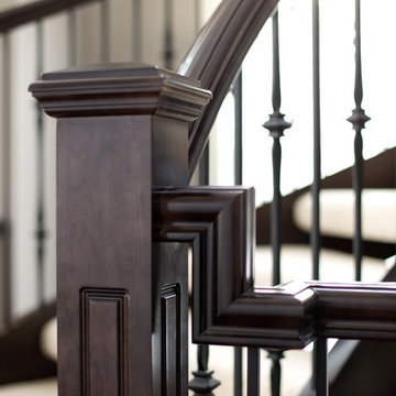 180 degree open rise stair