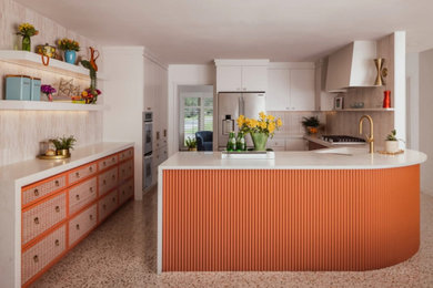 Example of a trendy kitchen design in Dallas