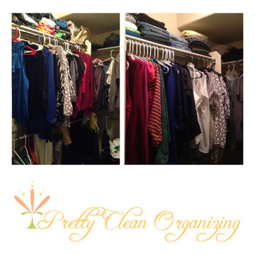 Pretty, Clean, and Organized Woman's Closet