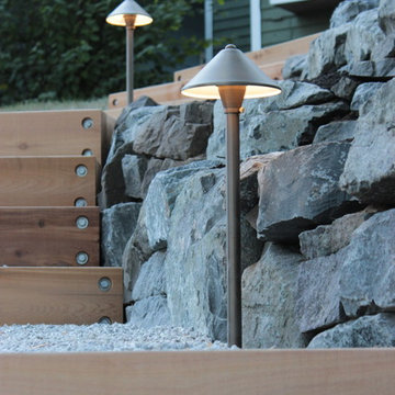 Maple Leaf Cedar Risers & Basalt Walls