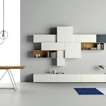 Modern Italian wardrobs, walk-in closets, libraries & wall units.