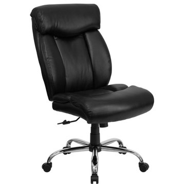 Big and Tall Office Chair GO-1235-BK-LEA-GG