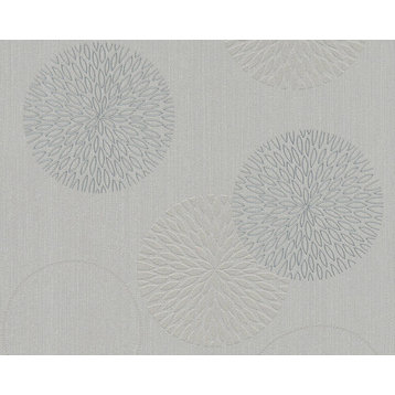 Floral Graphics Modern Textured Wallpaper Floral Leaves Coencentric, 937921