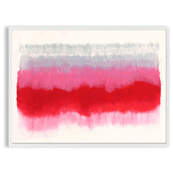 ColorCake, Gray, Pink, Red, 41"x30", Unframed