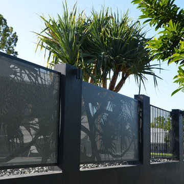 Perforated Pool Fence