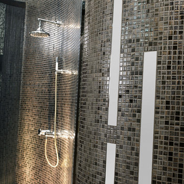 Recycled Glass Tile Space Black