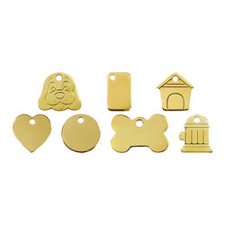 Red Dingo Flat Brass ID Tag - Dog Toys