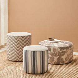 Fabric Ottomans by Gorgeous Creatures - Footstools And Ottomans