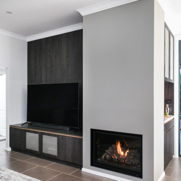 Entertainment Unit and Built-in Fireplace