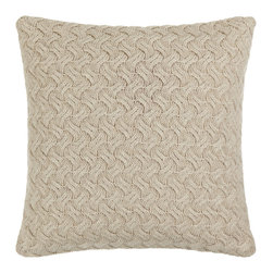 John Lewis Croft Collection Knitted Waves Cushion - Seat Cushions