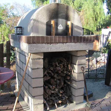 The Gehley Family Wood Fired Brick Pizza Oven in California
