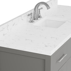 Caroline 60'' Grey Bathroom Vanity - Bathroom Vanities And Sink Consoles