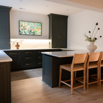 Luxury Basement Remodel with Custom Bar, Wine Display & Wellness Retreat