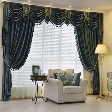 Denali Chenille Velvet Valance Curtains