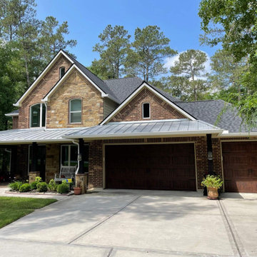 Custom Exterior Renovation with Roofing & Metal Details