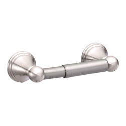 Door Corner - Florentine Series Bathroom Collection, Satin Nickel, Toilet Paper Holder - Toilet Paper Holders