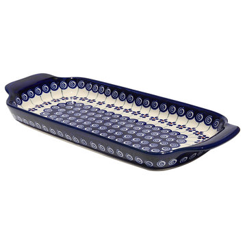 Polish Pottery Bread Tray, Pattern Number: 1085a