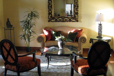 Living room - eclectic living room idea in Los Angeles