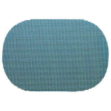 Fishnet Niagara Blue Oval Placemat