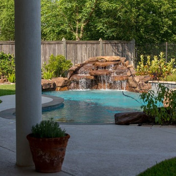Stand Alone Pergola with Beautiful Pool & Landscaping